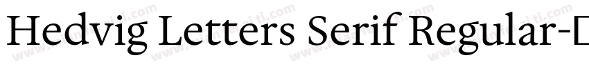 Hedvig Letters Serif Regular字体转换